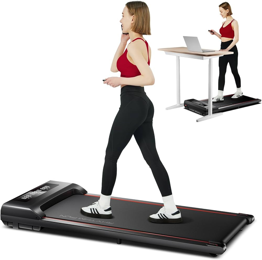 RHYTHM FUN Walking Pad Under Desk Treadmill, Walking Pad Treadmill 300 LB Capacity with Remote Co... | Amazon (US)