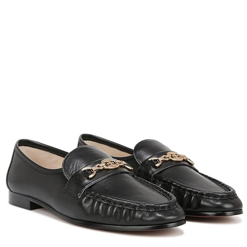 Sam Edelman Lucca Loafer Black Leather 5.5 Medium | Amazon (US)