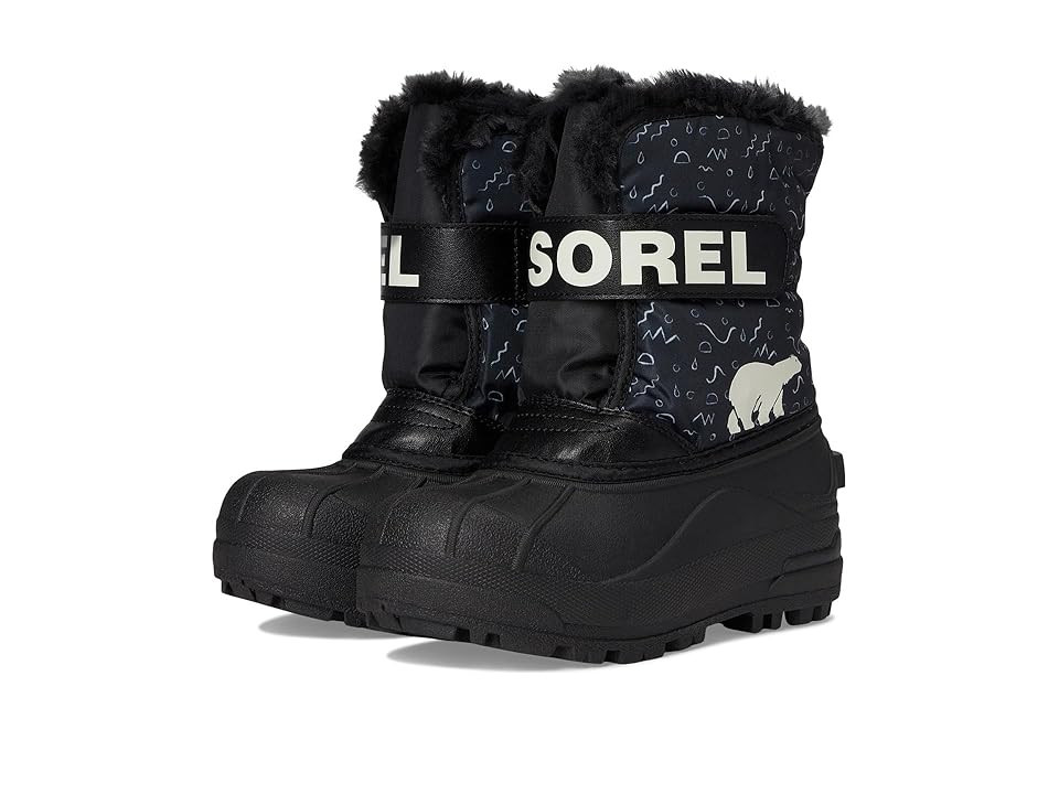 SOREL Kids Snow Commander Boot (Toddler/Little Kid) Kids Shoes Black/Bright Red : 11 Little Kid M, Synthetic | Zappos