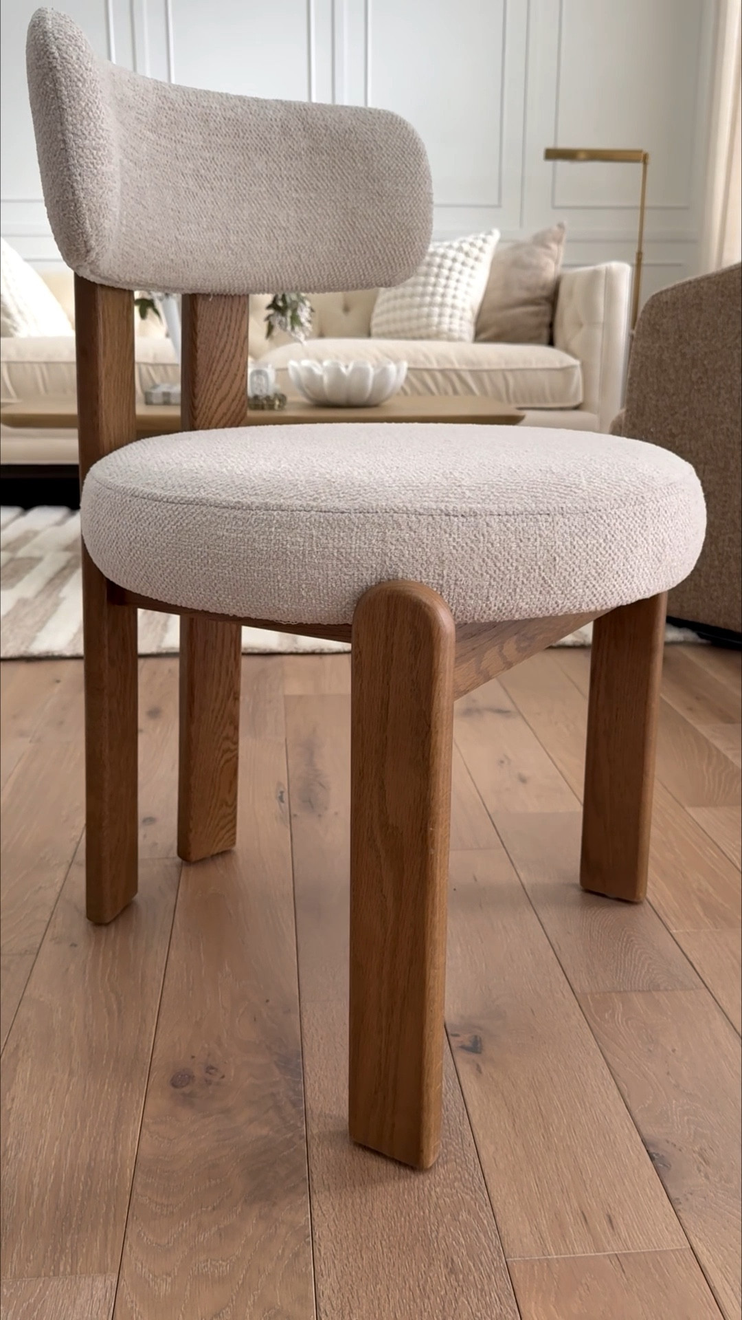 Obsessed with this mid priced dining chair. It is just the update my dining room needs. @Tov Furniture 

#LTKOver40 #LTKHome #LTKmomlife