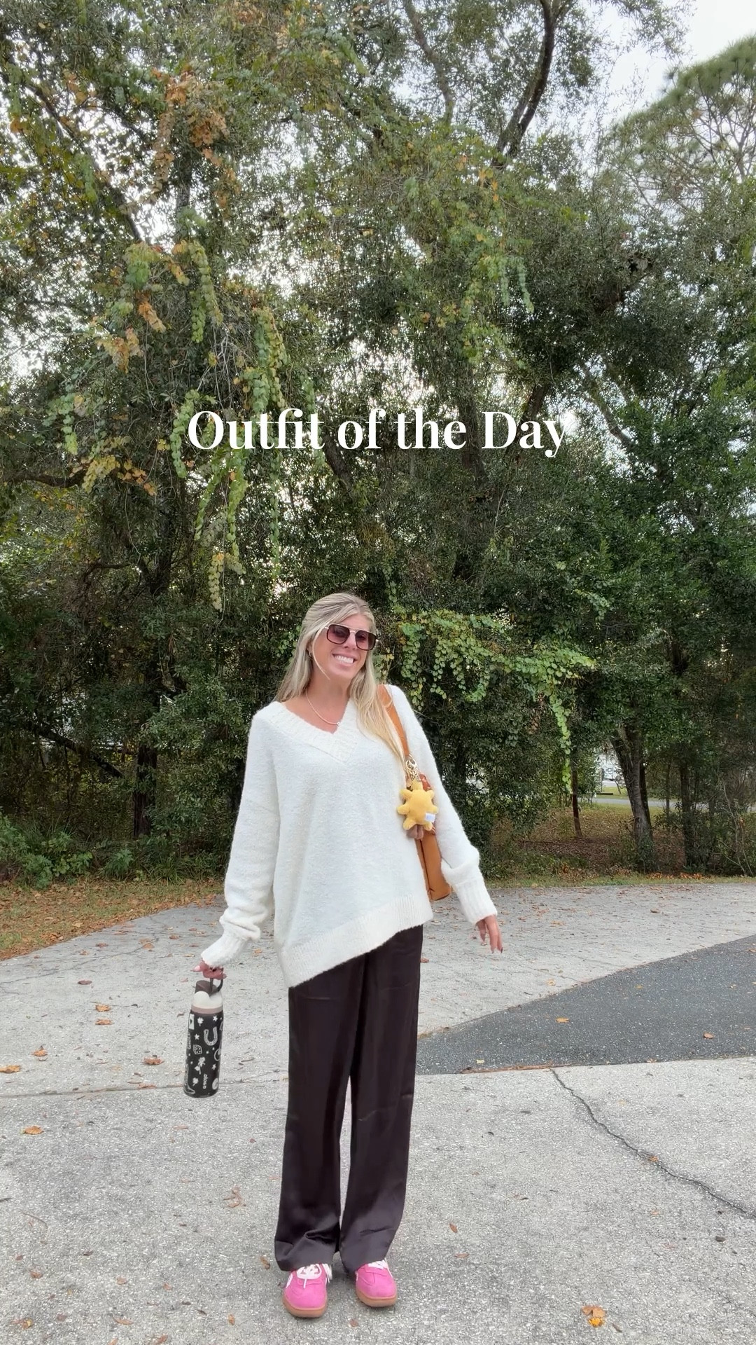 Outfit of the Day! 
🤍 Sweater is from Aerie (don’t think it’s available anymore)
🤎 Brown Satin Pants from TJ Maxx
🩷 Reebok Sneakers from TJ Maxx

Silk Pants | Winter Outfit | Comfy Cozy Outfit | Comfy Casual Outfit | Holiday Outfit

#LTKHoliday #LTKTall #LTKootd