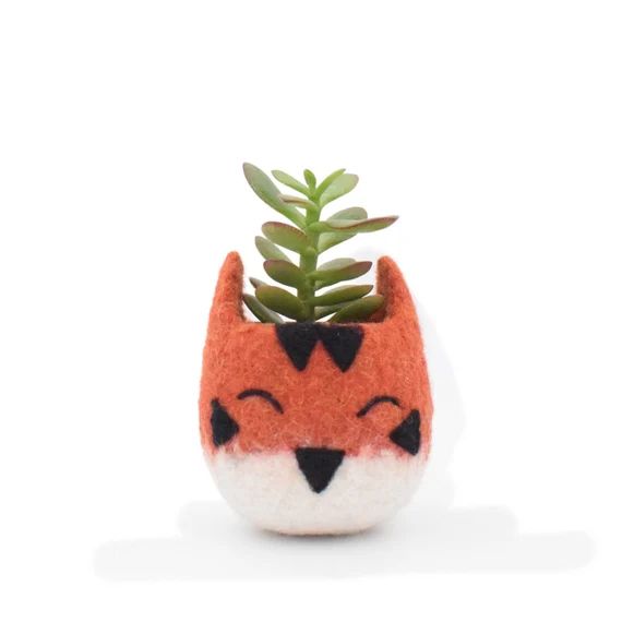 Cute Animal Planter  Tiger Mini Vase Office Decor Mini - Etsy | Etsy (US)