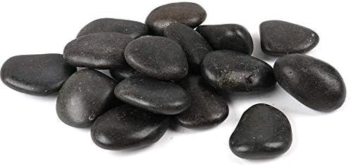 FANTIAN 20Pounds Black Natural Decorative River Pebbles – 2-3 Inch Black Ornamental River Pebbl... | Amazon (US)