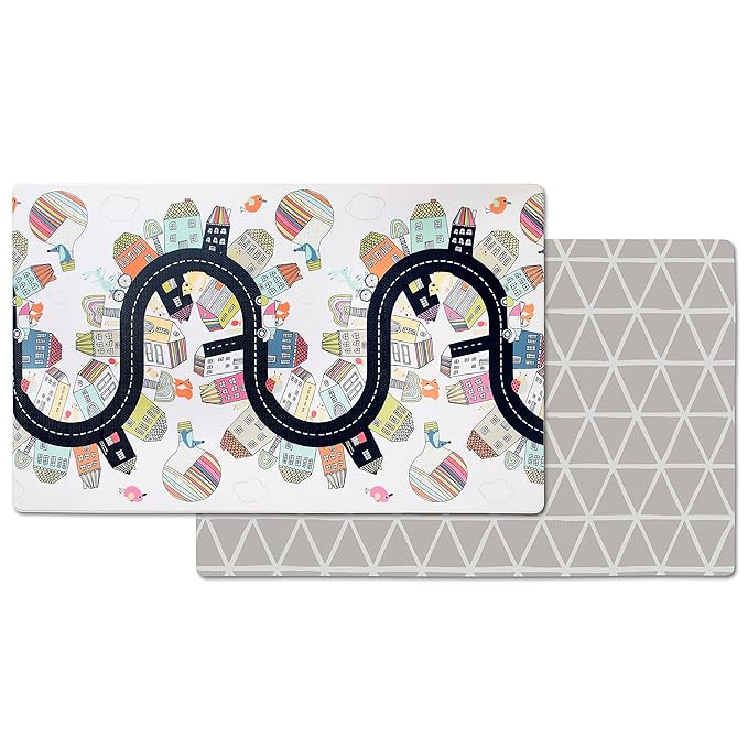 Skip Hop Baby Play Mat, Reversible Foam Floor Mat, 86" x 52", Vibrant Village | Amazon (US)