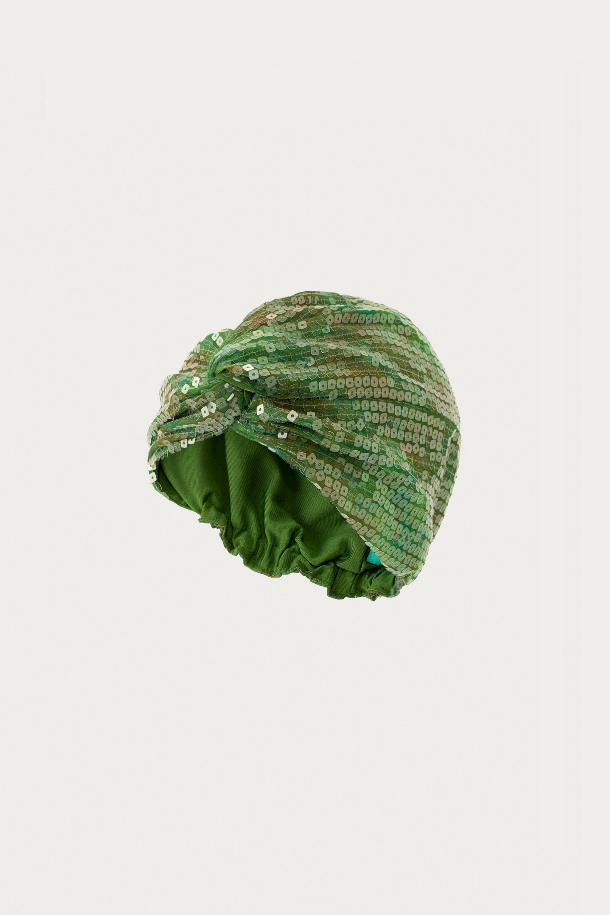 MARISA BERENSON X ZARA SEQUIN TURBAN HAT | Zara US