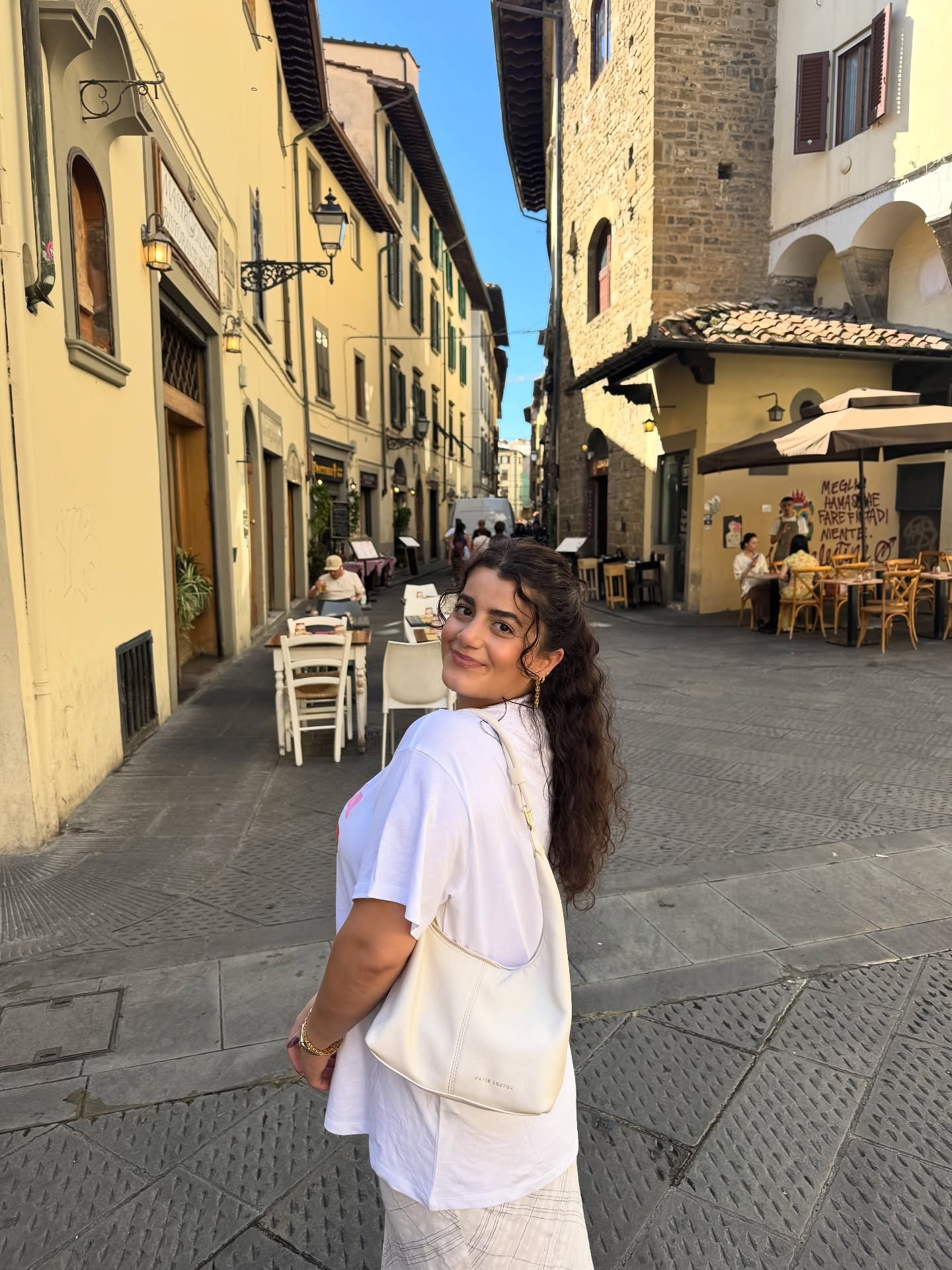the shoulder bag that saw me through florence, the perfect on the go small bag  @katieloxton #klicons #klstyle #klfaves 🤍✨

— 15% off katie loxton with code “KLDTDI83” 
.
.
.
#honeymoondiaries #honeymoon #florenceitaly #outfitinspo #transitionalstyle

#LTKeurope #LTKtravel #LTKstyletip