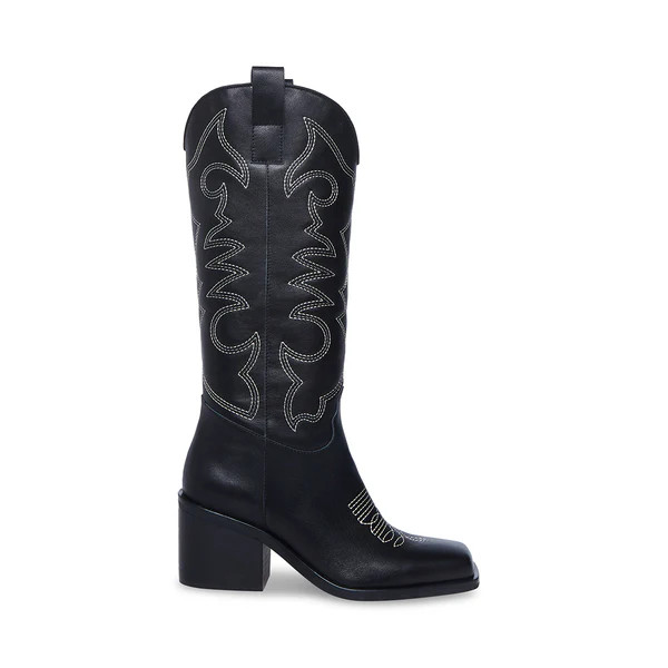 STAMPEDE BLACK LEATHER | Steve Madden (US)