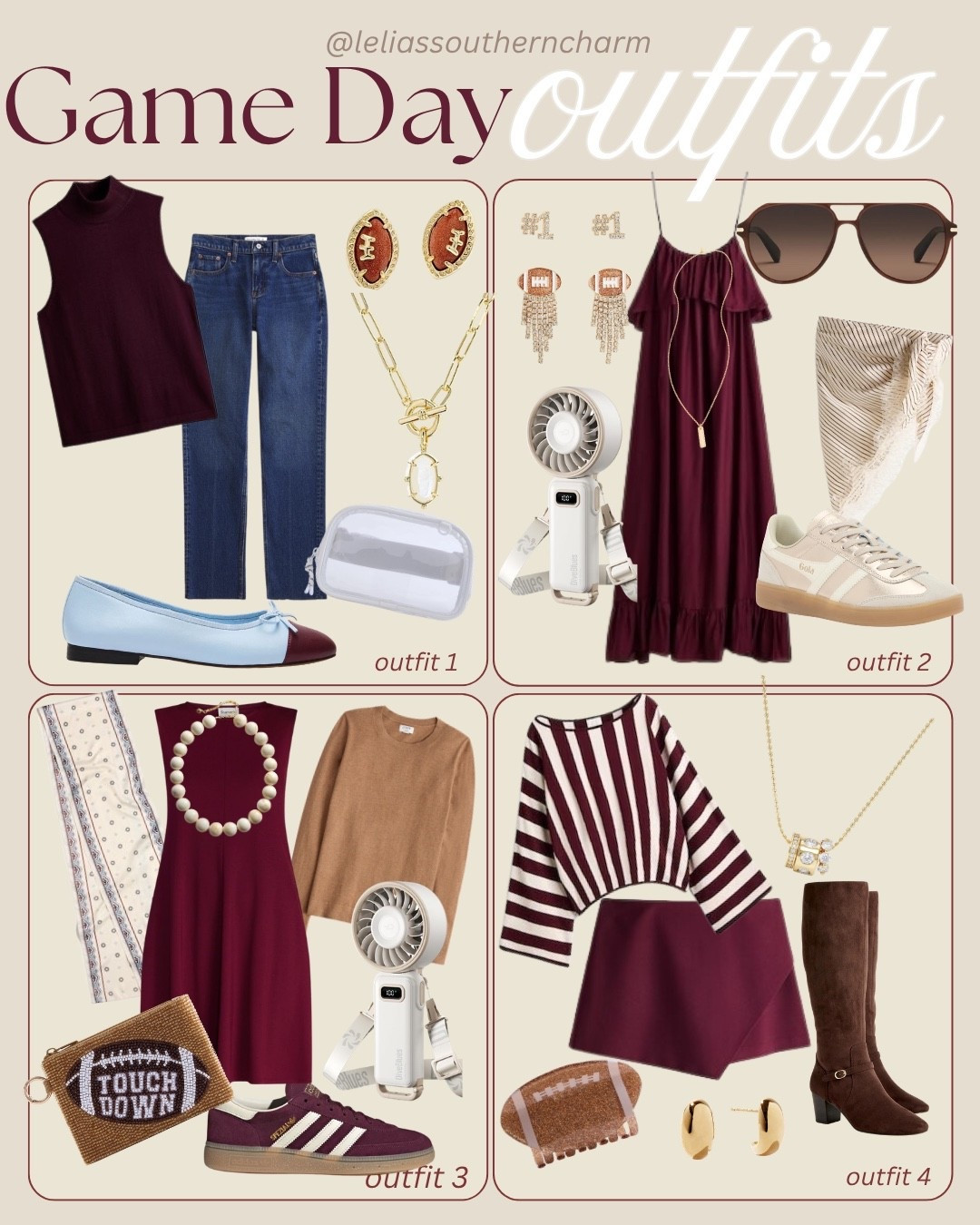 Game day style inspo / schools that represent maroon and white! 🏈🐾

#LTKmomlife #LTKSaleAlert #LTKSeasonal