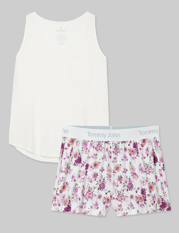 Women's Second Skin Sleep Pocket Tank & Short Set | Tommy John
