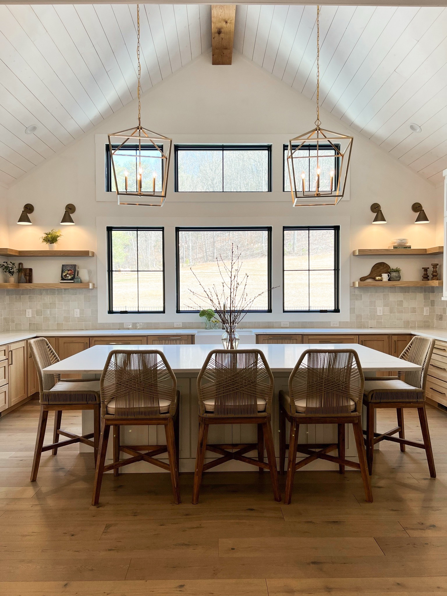 Our kitchen pendant lights over our island are one of the most requested products in our home. We love that they are open with no glass to get dusty and also they don’t block the view of our windows!

#kitchenlights #kitchenisland #islandlights #pendantlights #kitchenlight #kitchenlighting

#LTKHome