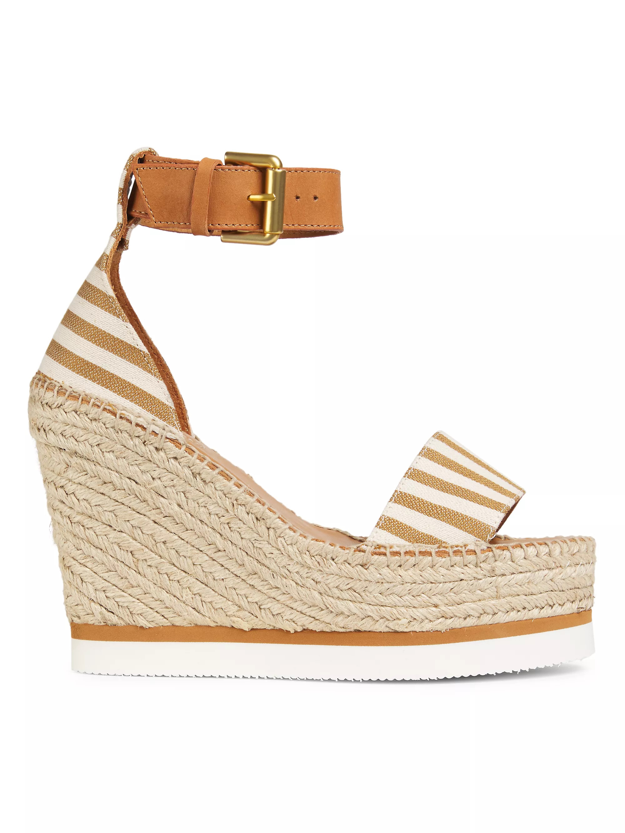 Glyn 110MM Striped Espadrille Platform Wedge Sandals | Saks Fifth Avenue