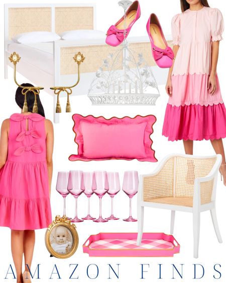 pink scalloped dress | pink bow dress | cane dining chair | coastal home | brass bow | white chandelier | home decor | classic home | traditional home | preppy style | pink bow flats | scallops | pink dress | summer outfit, travel outfit, white dress, sandals, swimsuit, wedding guest dress, Amazon finds, Amazon favorites, classic home, traditional home, grandmillennial home, coastal home, coastal grand, southern home, southern style, classic style, preppy style 

#LTKhome #LTKstyletip