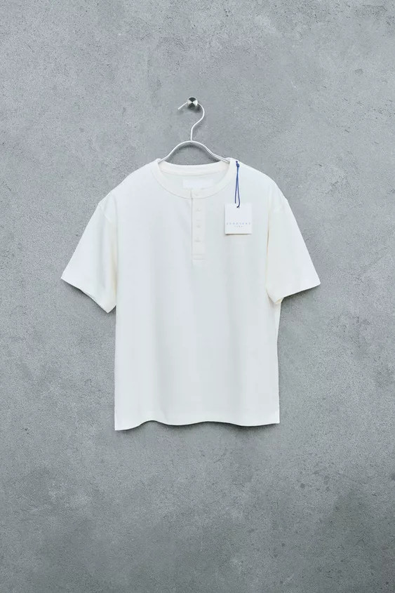 STORIESZ - HEAVY WEIGHT HENLEY T-SHIRT | Zara UK