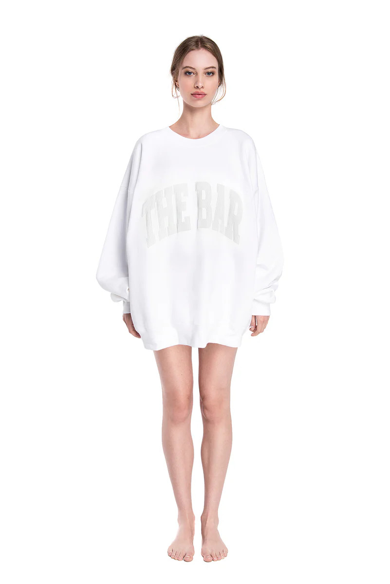 VARSITY SWEATSHIRT WHITE | The Bar