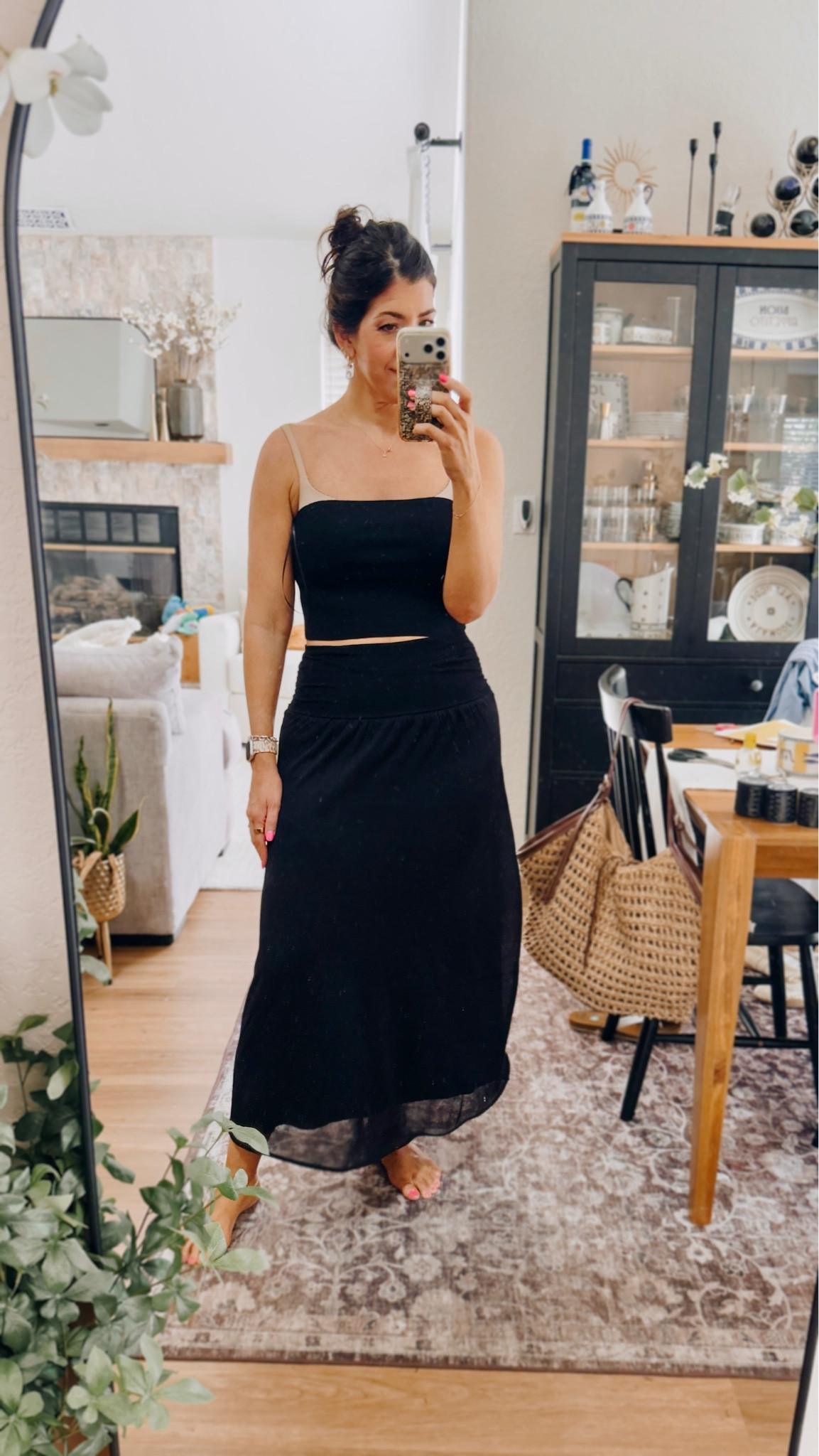 Code- meghan20 
In a medium tube too and medium black skirt 

#LTKTall #LTKMidsize #LTKSaleAlert
