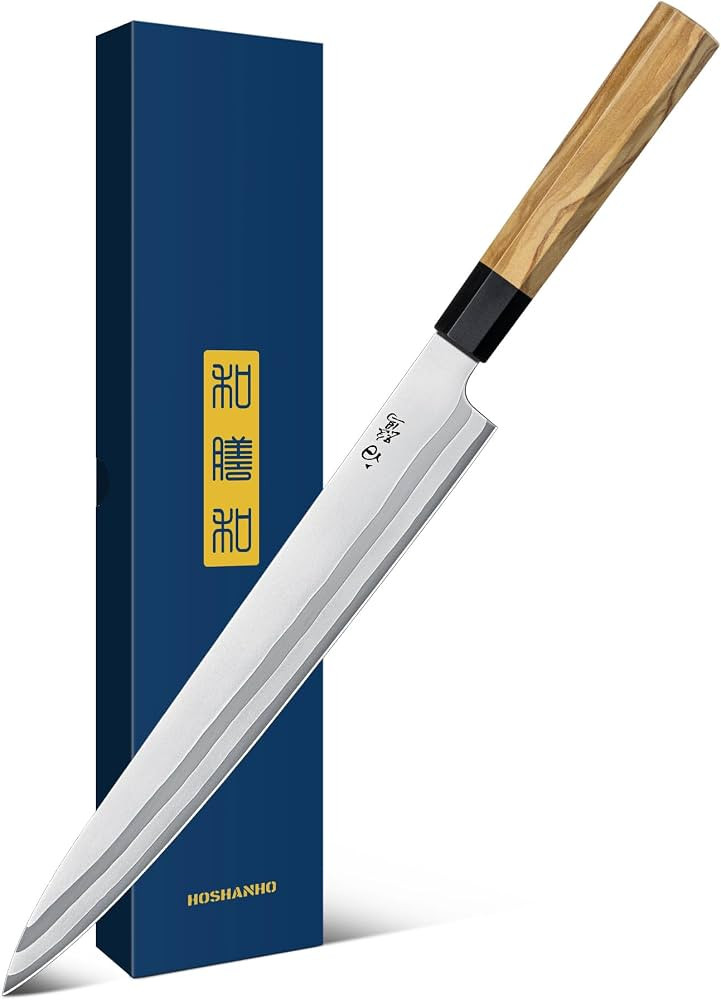 HOSHANHO Sushi Knife 10", Sharp Japanese Sashimi Knife for Fish Filleting | Amazon (US)
