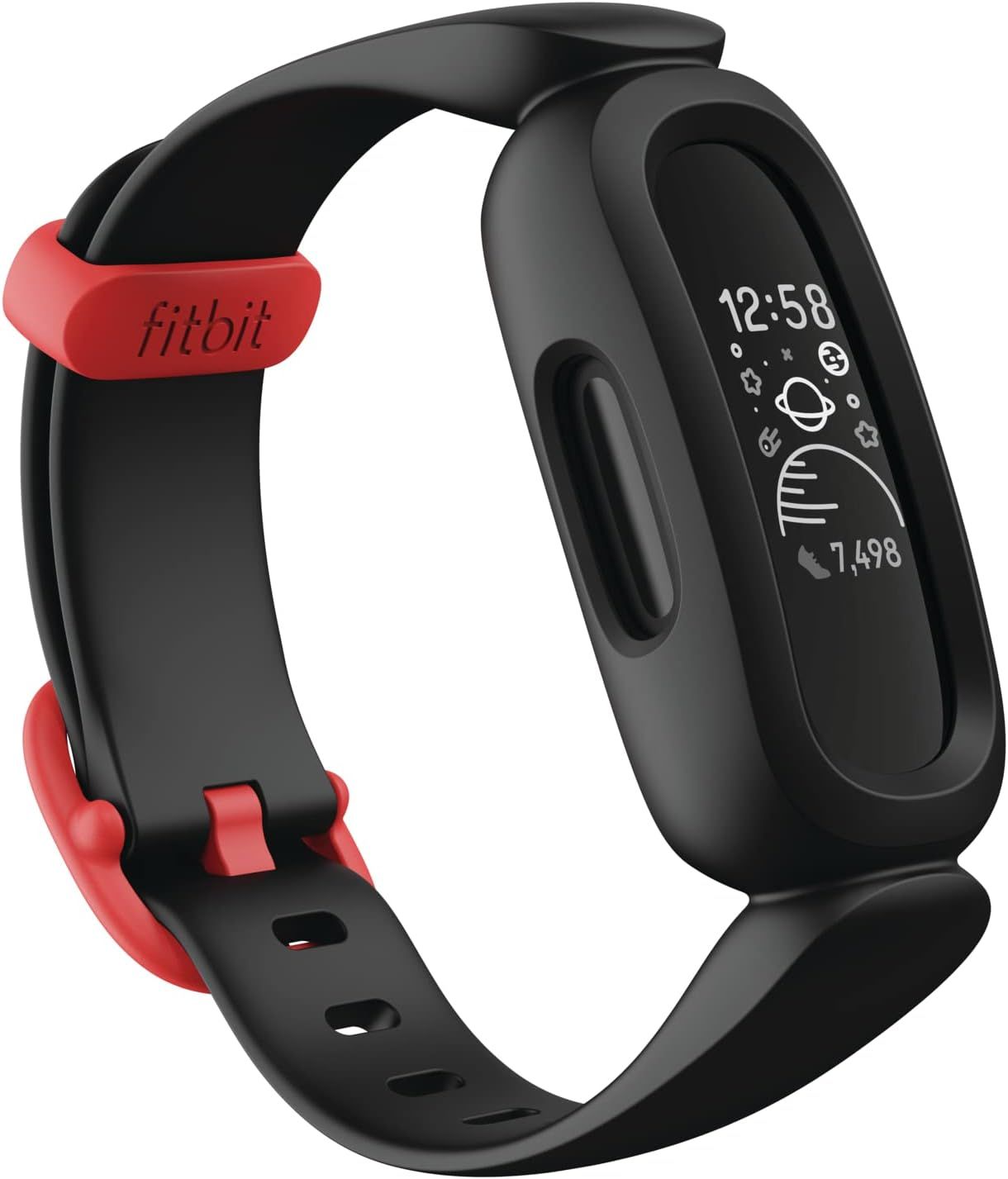 Fitbit Ace 3 Activity-Tracker for Kids 6+ One Size, Black/Racer Red | Amazon (US)