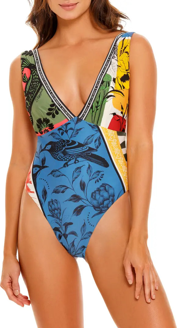 Agua Bendita Tulipa Tout Plunge One-Piece Swimsuit | Nordstrom | Nordstrom