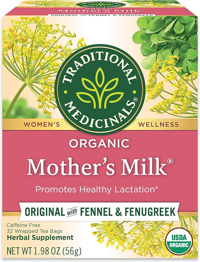 Traditional Medicinals Tea, Organic Mother's Milk, Promotes Healthy Lactation, Breastfeeding Supp... | Amazon (US)
