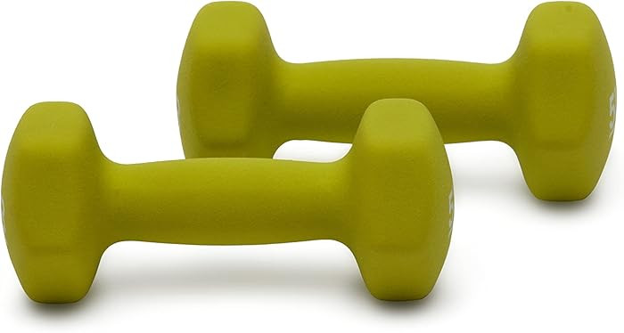 Amazon Basics Neoprene Dumbbell Hand Weights for Exercise and Muscle Toning | Amazon (US)