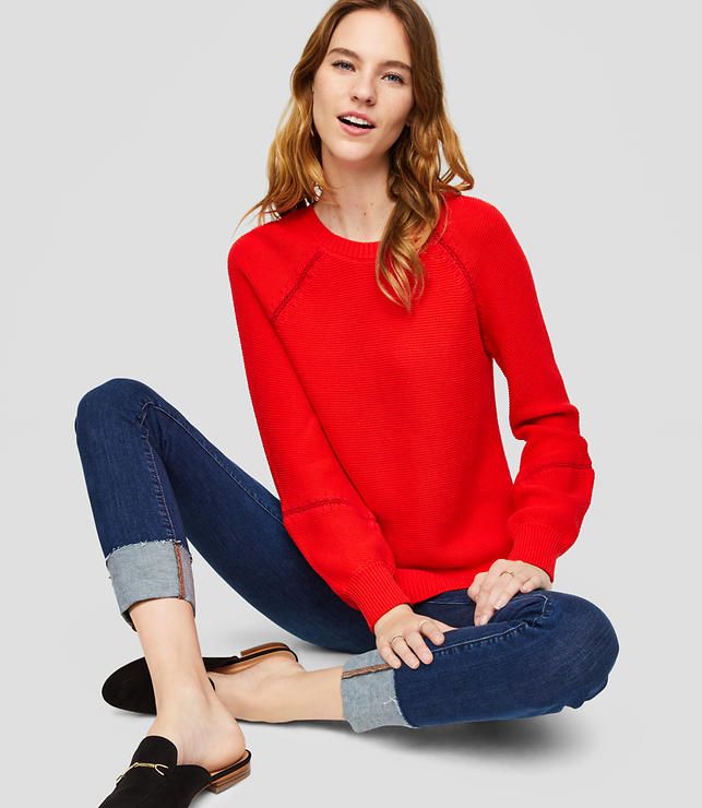 Whipstitched Sweater | LOFT