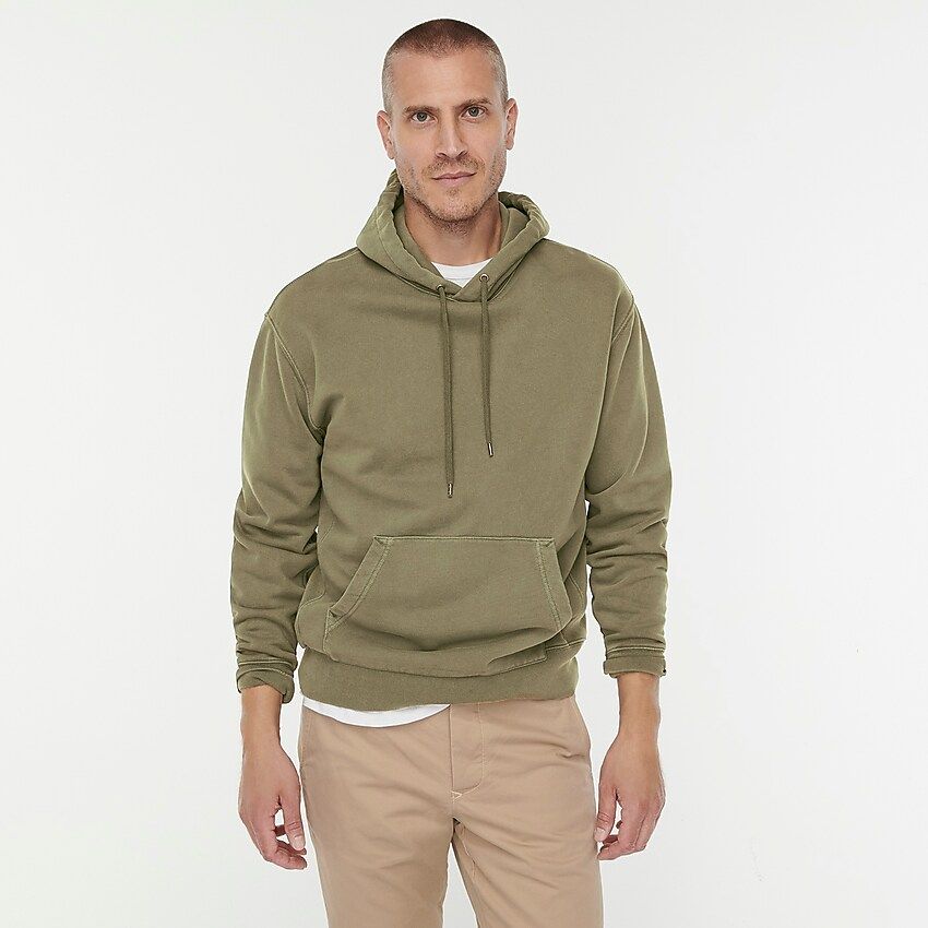 J.Crew: Garment-dyed French Terry Hoodie For Men | J.Crew US