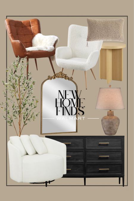 New Walmart home finds I’m saving for the new house! 😍. I have the leather chair but it also comes in the Sherpa 😮‍💨
@walmart #walmarthome #walmartpartner 

#LTKfamily #LTKhome #LTKstyletip