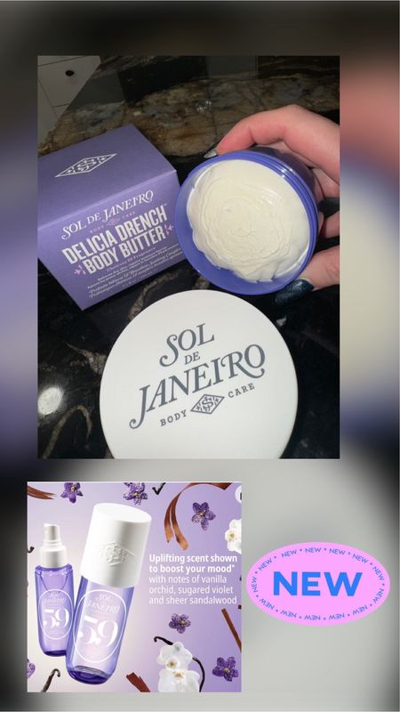 Incredible new scent from Sol De Janeiro! 

Key notes: 

Sugared Violet
Vanilla Orchard
Sandalwood 

The body butter is so rich and very hydrating 💜

The body mist is comforting and mood elevating 💜

#LTKbeauty #LTKstyletip #LTKGiftGuide