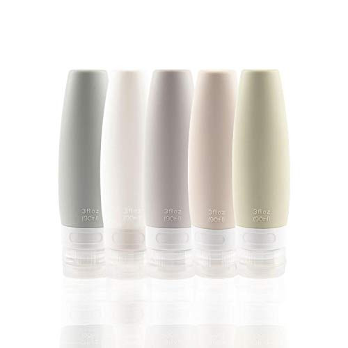 TSA Certified Portable Silicone Travel Bottle Set, Leak Proof Squeezable Silicon Tubes Travel Siz... | Amazon (US)