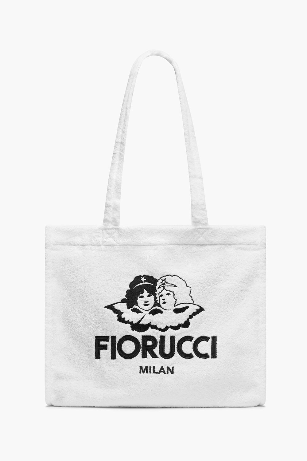 Milan Angels Towelling Tote Bag White | Fiorucci | Fiorucci