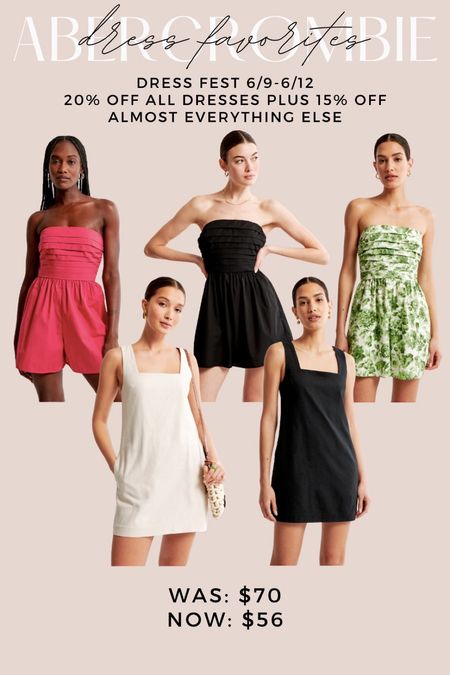 Abercrombie Dress Fest 🤍 
20% off dresses plus 15% off almost everything else! 

#LTKsalealert #LTKstyletip #LTKSeasonal