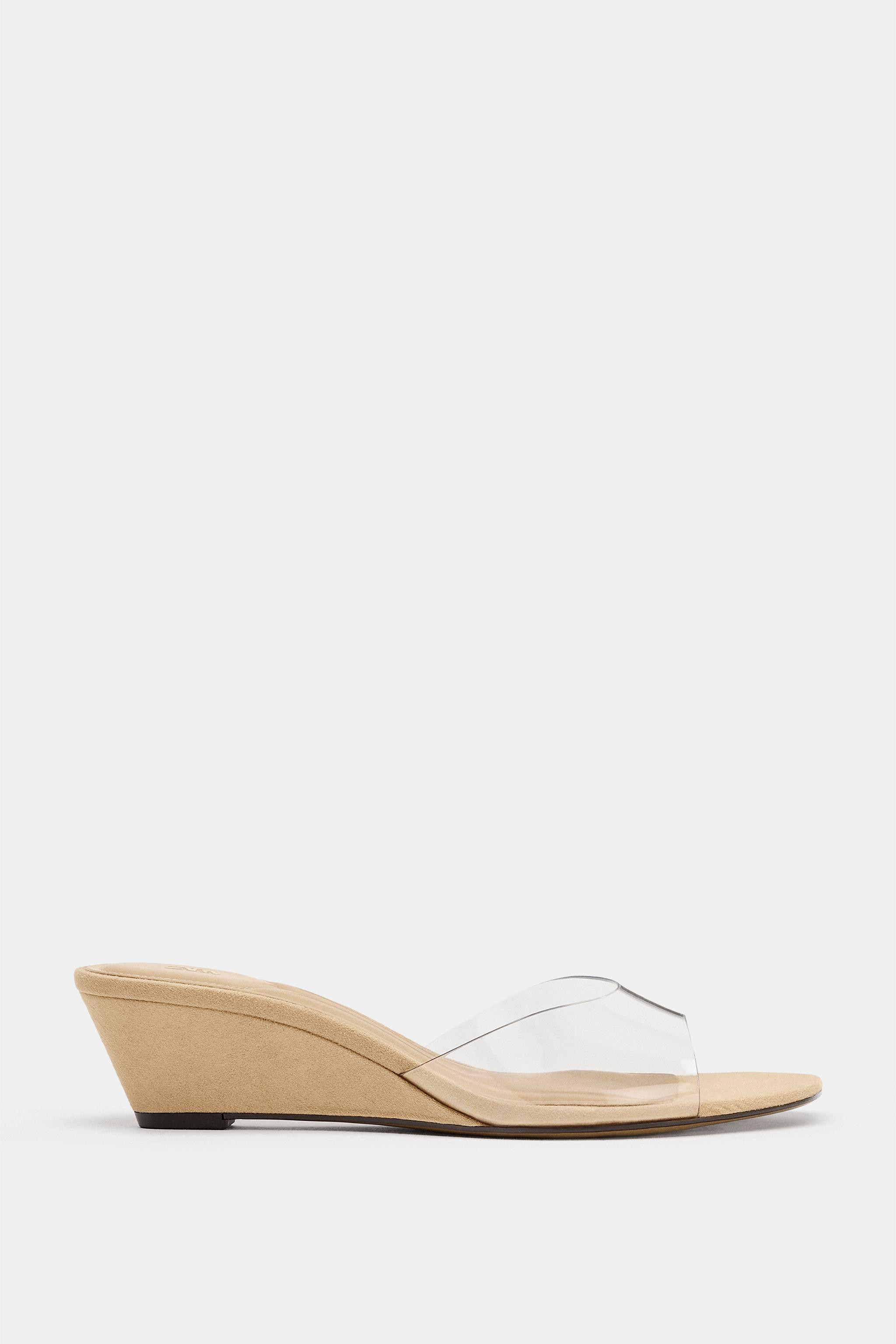 VINYL WEDGE SANDALS | Zara US