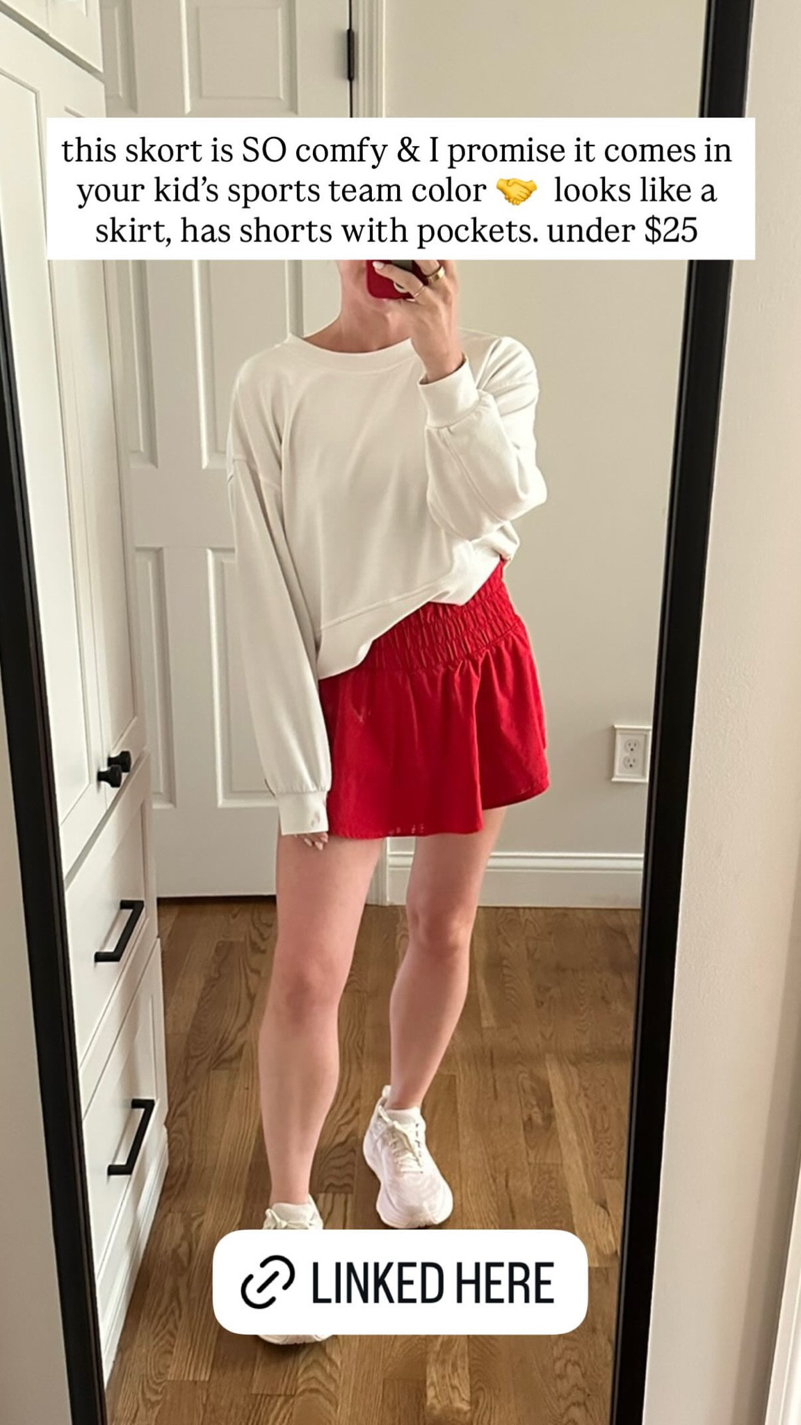 this skort is SO comfy & I promise it comes in your kid's sports team color 🤝 looks like a skirt, has shorts with pockets. under $25

#LTKSaleAlert #LTKActive #LTKootd