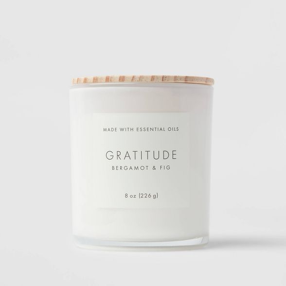 Wood Lidded Glass Wellness Grateful Candle - Project 62™ | Target