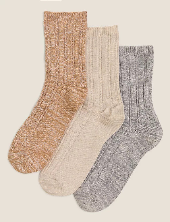3pk Sumptuously Soft™ Thermal Socks | Marks & Spencer (UK)