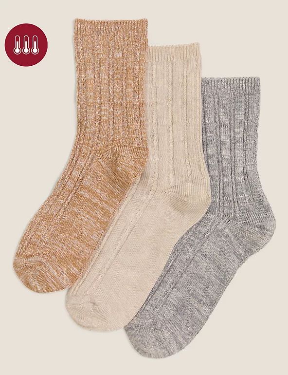 3pk Sumptuously Soft™ Thermal Socks | Marks & Spencer (UK)