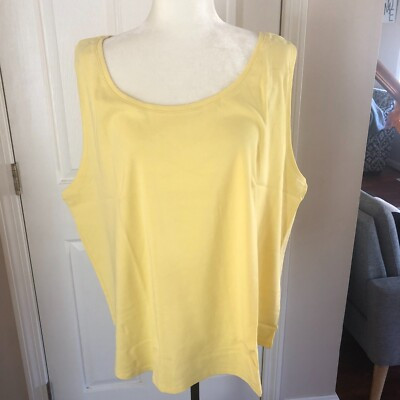 J. Jill Women's Plus Tank Top Perfect Pima Cotton PINEAPPLE SIZE: 4X -NEW | eBay US