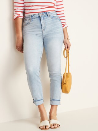 High-Waisted Power Slim Straight Jeans For Women | Old Navy (US)