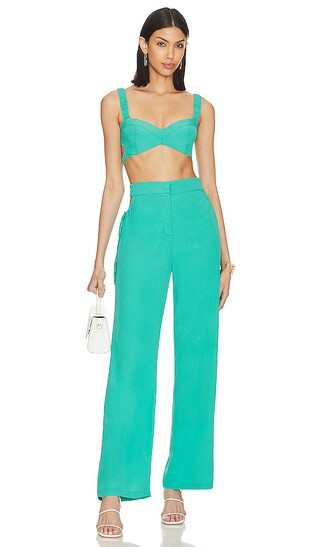 Torie Pant Set in Turquoise | Revolve Clothing (Global)