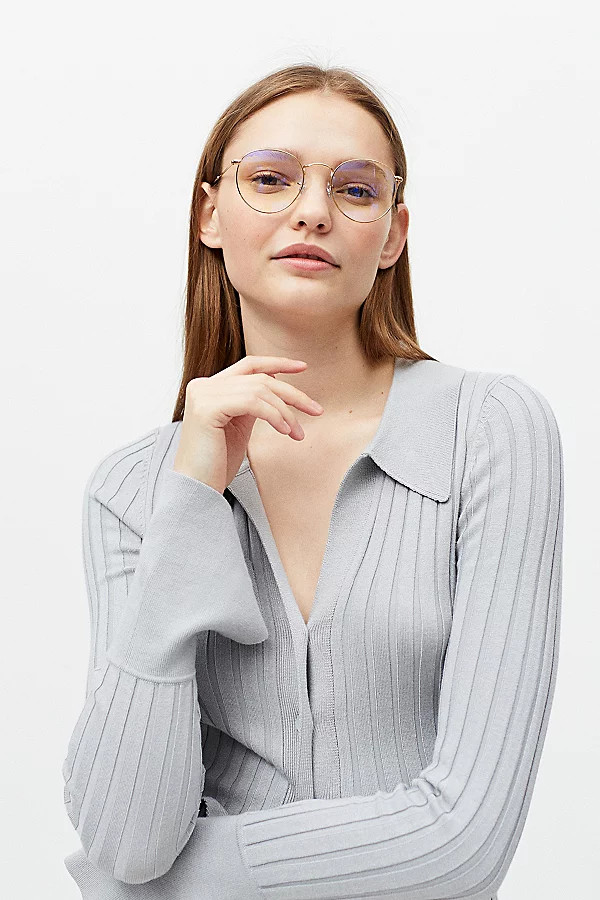 Ray-Ban Evolve Round Blue Light Glasses | Urban Outfitters (US and RoW)