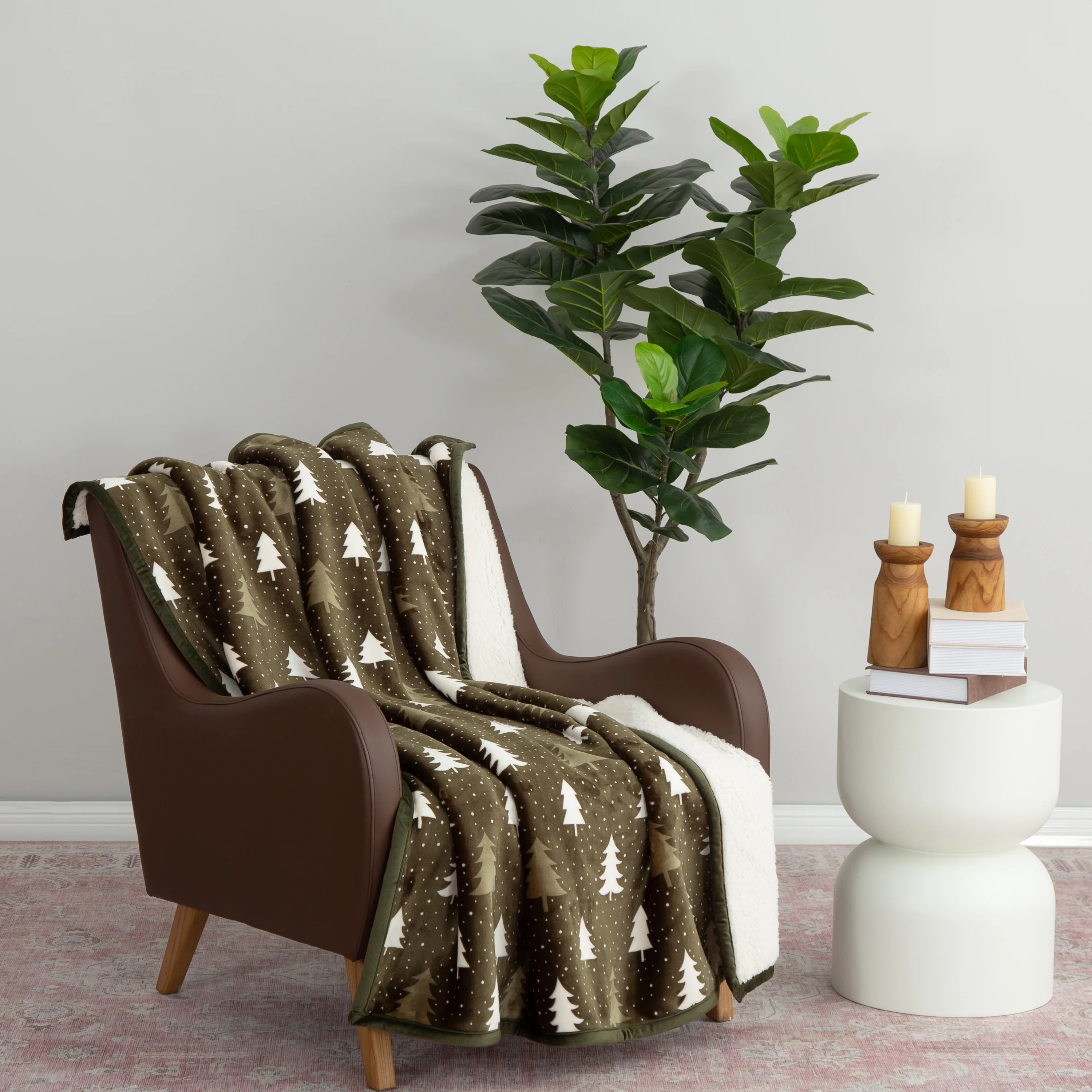 Better Homes & Gardens  Printed VelvetLoftTM Reverse  Faux Shearling Adult Throw, 50”  x 60”,... | Walmart (US)