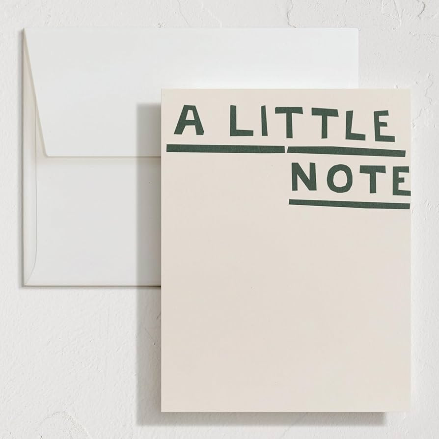Minted Little Note Stationery Set, Set of 10, Flat Note Cards & Envelopes for Invitiations and Ha... | Amazon (US)