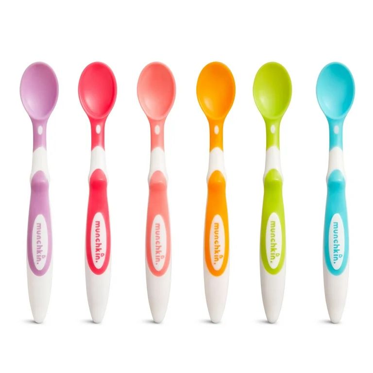 Munchkin Soft-Tip Infant Spoon, BPA Free, Multi-Color, 6 Count | Walmart (US)