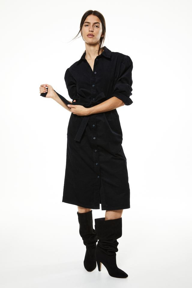 Tie-belt Corduroy Dress | H&M (US + CA)