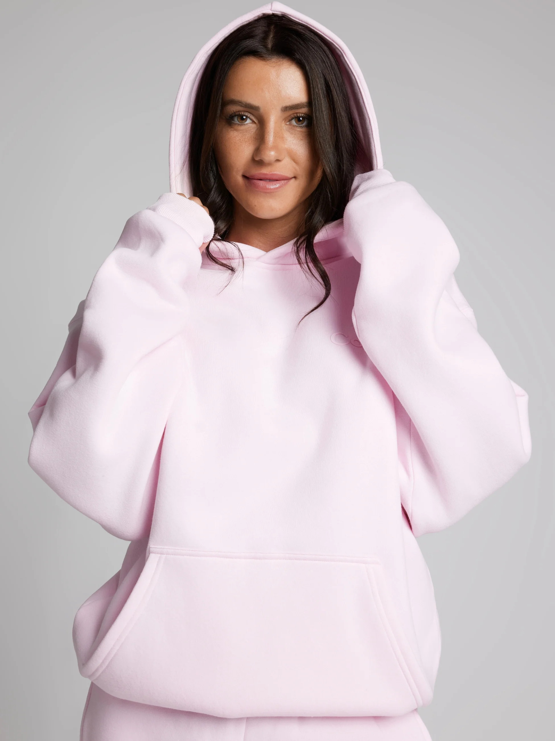 Comfrt Minimalist Hoodie | Powder Pink | Oversized | L | Large | Comfrt