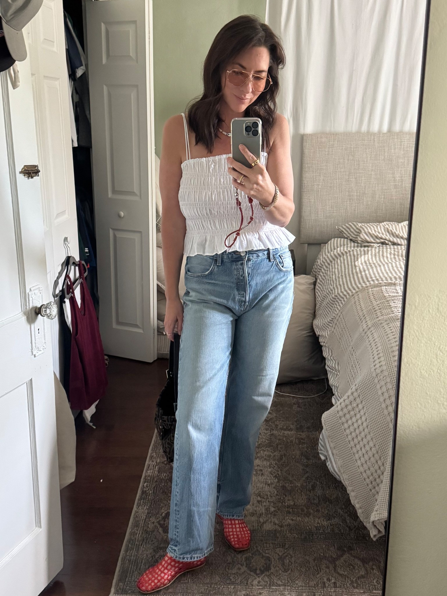 Spring summer look! 

#springoutfits #casualoutfit #whitetop 

#LTKOver40 #LTKMidsize #LTKFindsUnder50