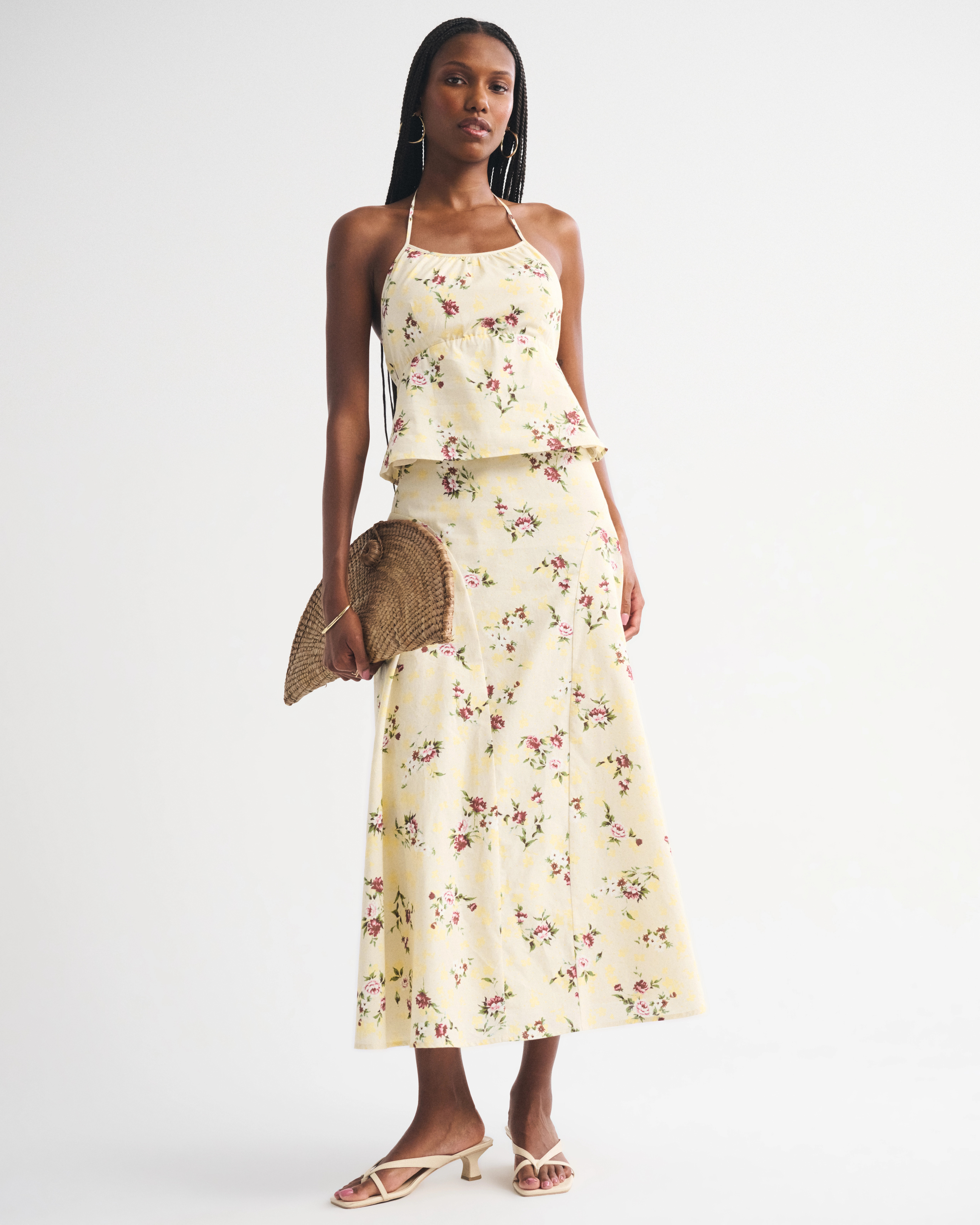High Rise Flowy Maxi Skirt | Abercrombie & Fitch (US)