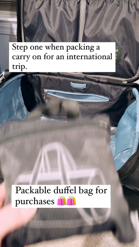 Travel tip- when going on vacation pack a packable duffel bag if you plan on shopping or bringing home souvenirs 😉

#LTKtravel #LTKstyletip #LTKVideo
