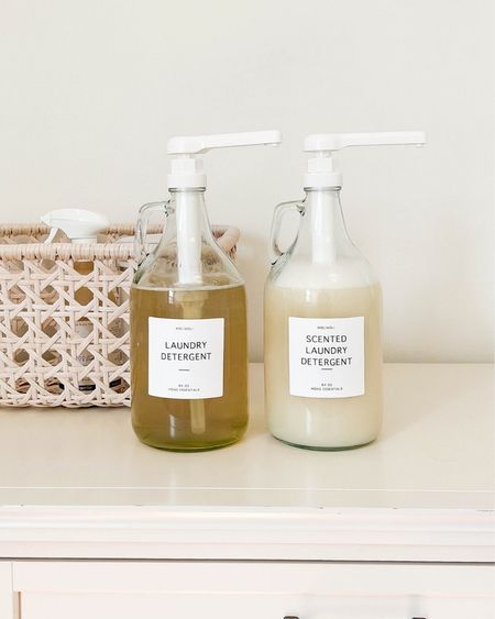 Detergent bottles to help with visual clutter, I love these from Amazon! Use code Molimoli354 for 5% off making them $43!!

#LTKSale #LTKhome