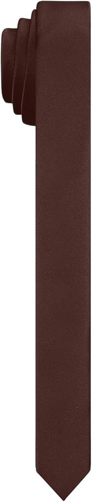 PenSee Men's Ties Solid Pure Color 1.58" (4CM) Plain Slim Necktie Skinny Ties For Men | Amazon (US)